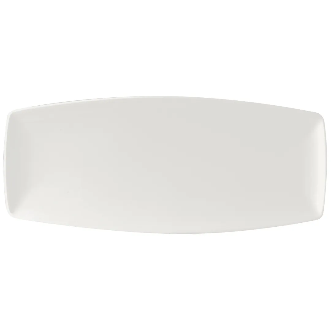 Steelite 9001C086 Neo Rectangular Tray, 14" x 6", Vitrified China, Oven Safe 530°F/275°C - 1 Dozen