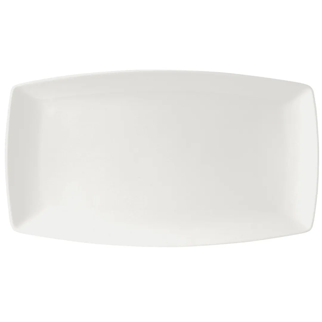 Steelite 9001C087 Tray, 14" x 8" Rectangle, Vitrified, Coupe Rim, Oven Safe 530°F/275°C – 6/Case