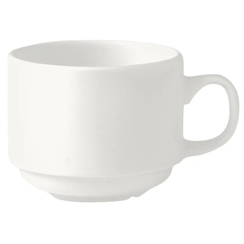 Steelite 9001C333 - Monaco Stack Cup, 3.0 oz 3.25"x1.75", Vitrified, Oven Safe 530°F/275°C - 36/Case