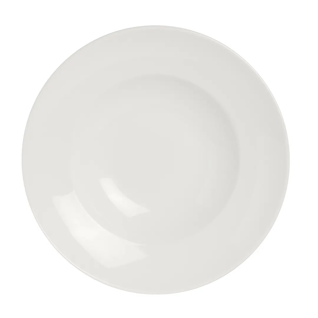 Steelite 9001C377 - Round 9" x 1.75" China Bowl, 7.5 oz Monaco Vogue, Oven Safe to 530°F - 24/Case