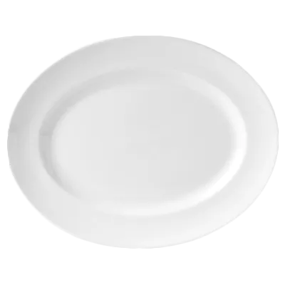 Steelite 9001C392 - Oval Platter 13.0" x 10.25", Monaco Vogue, Alumina, Oven Safe to 530°F - 1 Dozen