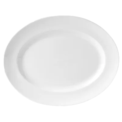 Steelite 9001C394 - Oval China Platter, 8" x 6.25", Vitrified, Oven Safe to 530°F/275°C - 24/Case