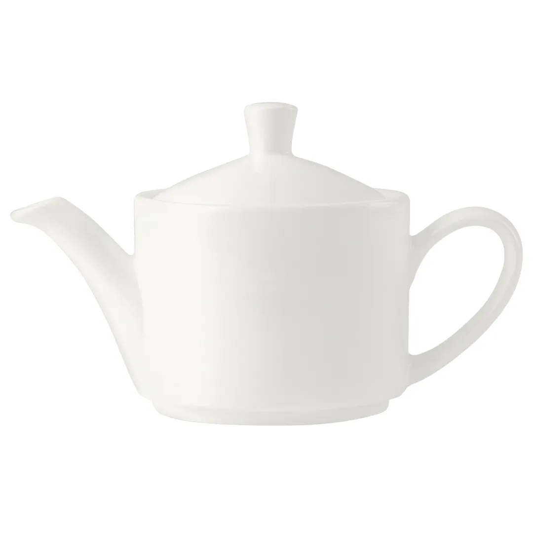 Steelite 9001C661 - Vogue 15‑oz Coffee Pot/Teapot, 8.375" x 3.5", Vitrified China, Lid - 6/Case