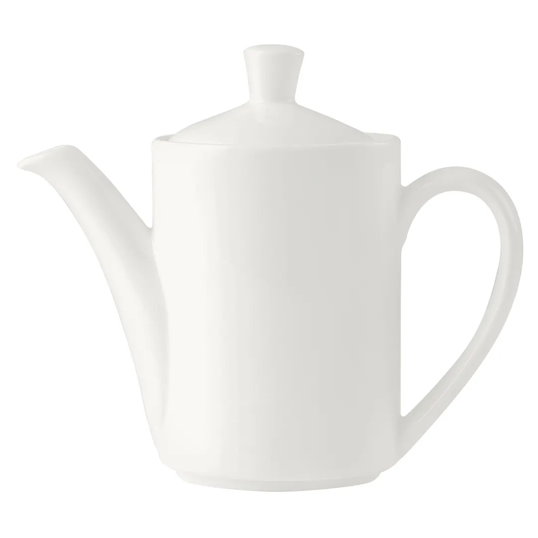 Steelite 9001C664 - Monaco 11Oz Coffee Pot, 6.875" X 5.875", China Lidded Oven Safe To 530°F, 6/Case