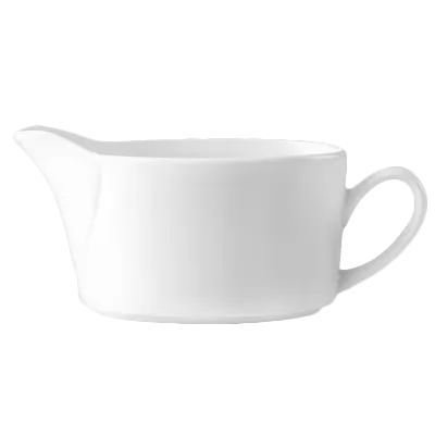 Steelite 9001C671 - Mint Sauce Boat, 5 oz, 6.25" x 2.375" Alumina, Oven Safe 530°F/275°C - 1 Dozen