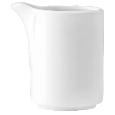 Steelite 9001C678 Unhandled Creamer Pitcher, 2.5 oz 2.0"x2.875"x2.625", China, Safe 530°F, - 1 Dozen
