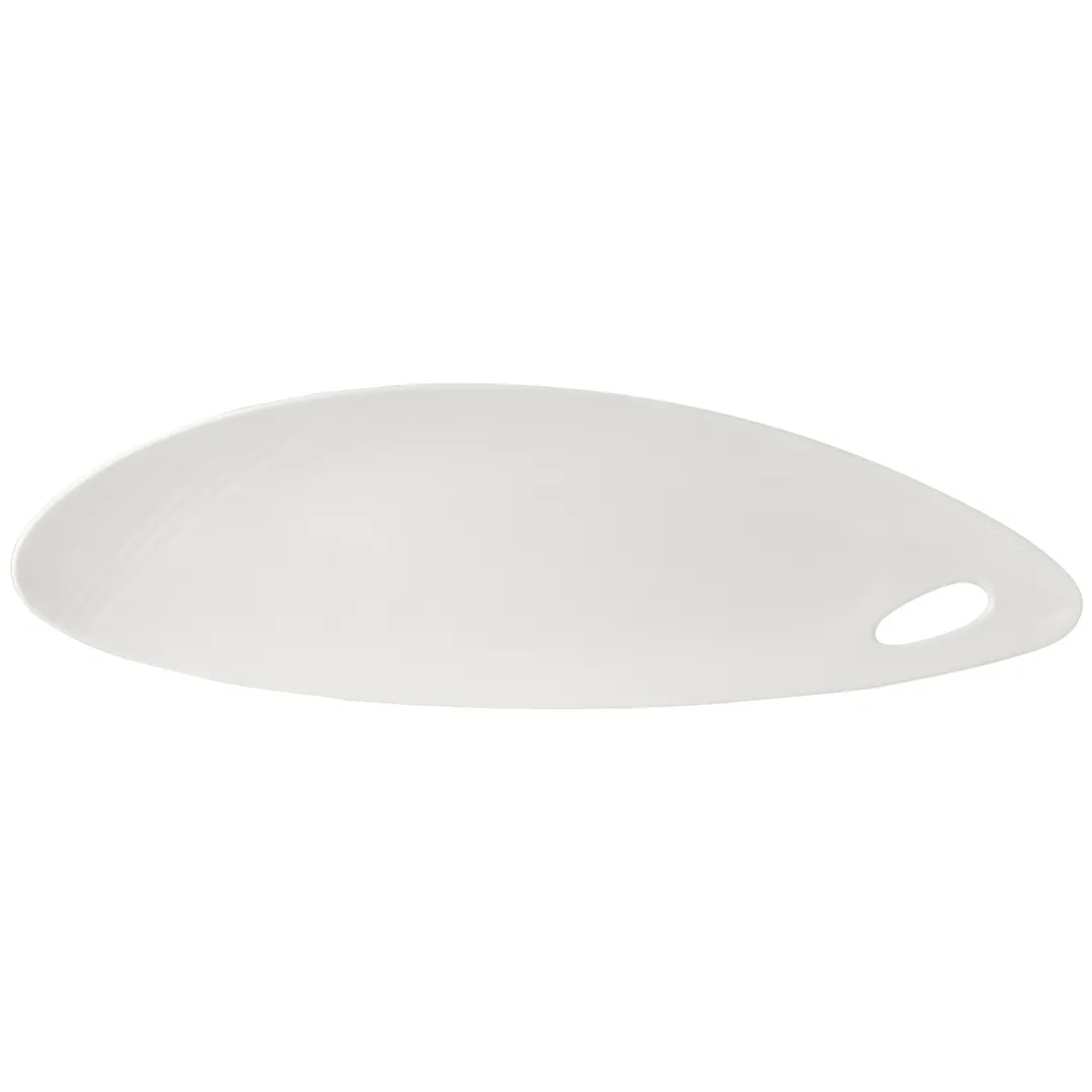 Steelite 9002C640 Oval China Platter, 20.25" x 6.25" x 1.75" Vitrified, Oven Safe to 530°F - 3/Case
