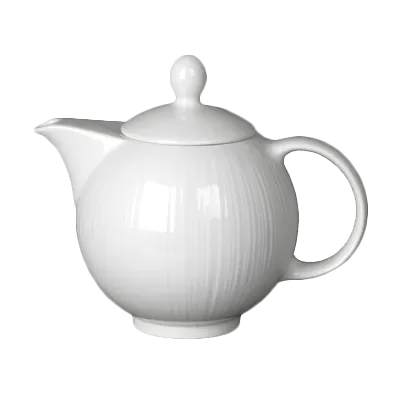 Steelite 9032C725 - Medium Spyro Tea Pot Lid, Vitrified China, Oven Safe to 530°F (275°C) - 1 Dozen