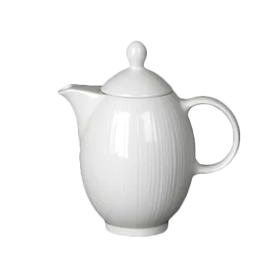 Steelite 9032C730 - 12 oz Spyro Coffee Pot, 6.25" x 3.9" x 4.9" Vitrified Oven Safe 530°F - 6/Case
