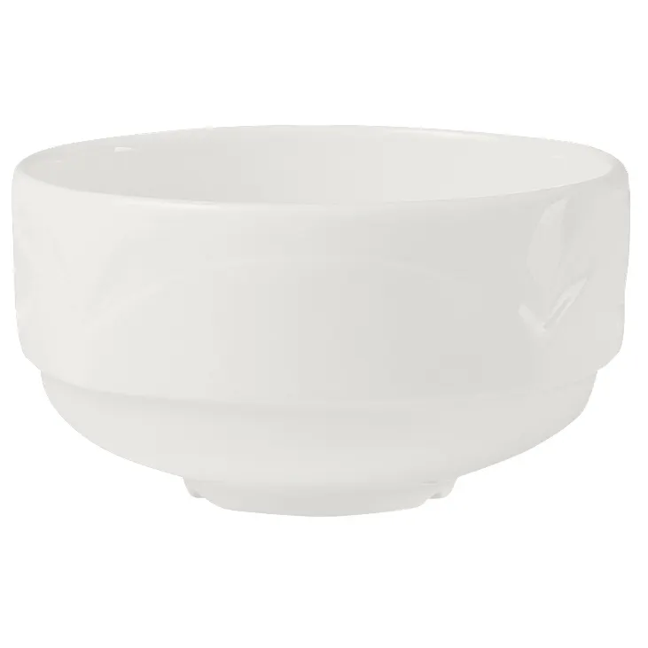 Steelite 9102C412 - Soup Cup, 10 oz (4.25" x 2.37"), Bianco China, Oven Safe 530°F - 36/Case