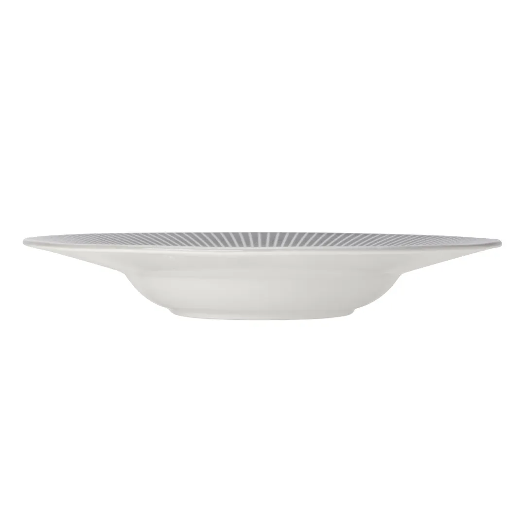 Steelite 9114C1176 - 10 Oz Rimmed Bowl, 11.25" x 1.75", Willow Ceramic, Oven Safe 530°F - 6/Case