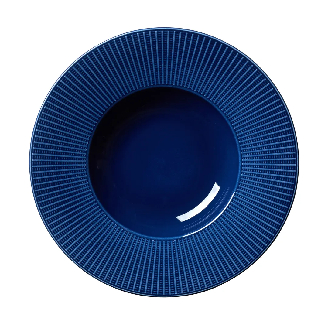 Steelite 9115C1176 Bowl, 10 Oz (11.25" x 1.75"), Willow Azure Ceramic Oven Safe 530°F - 6/Case