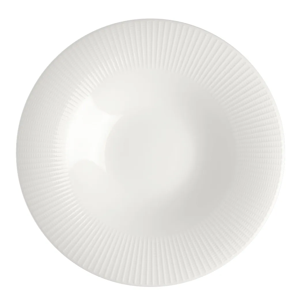 Steelite 9117C1174 Rimmed Coupe Bowl, 10 oz (11.25"x1.75"), White Ceramic, Oven Safe 530°F, 6/Case