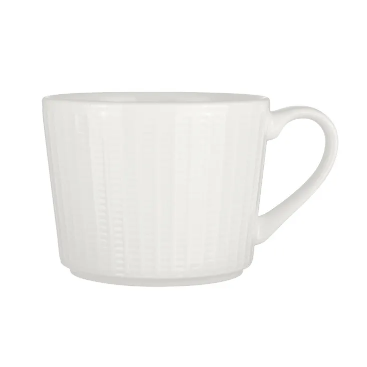 Steelite 9117C1201 - White 8-oz Can Cup, 4.5" x 2.625", Ceramic, Oven Safe to 530°F - 36/Case