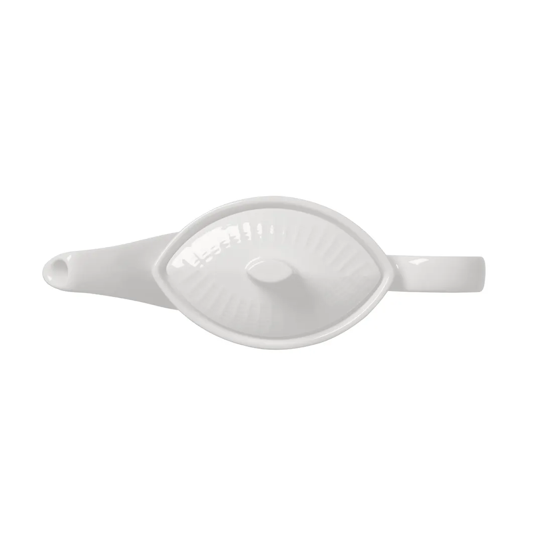 Steelite 9117C1207 Beverage Pot Lid, White Ceramic, Vitrified, Oven Safe 530°F/275°C, Design - 6/Case