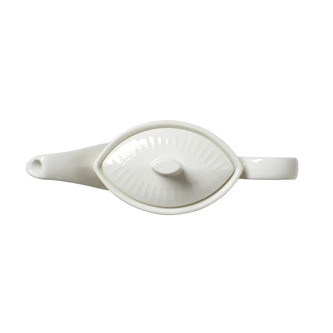 Steelite 9117C1207 Beverage Pot Lid, White Ceramic, Vitrified, Oven Safe 530°F/275°C, Design - 6/Case