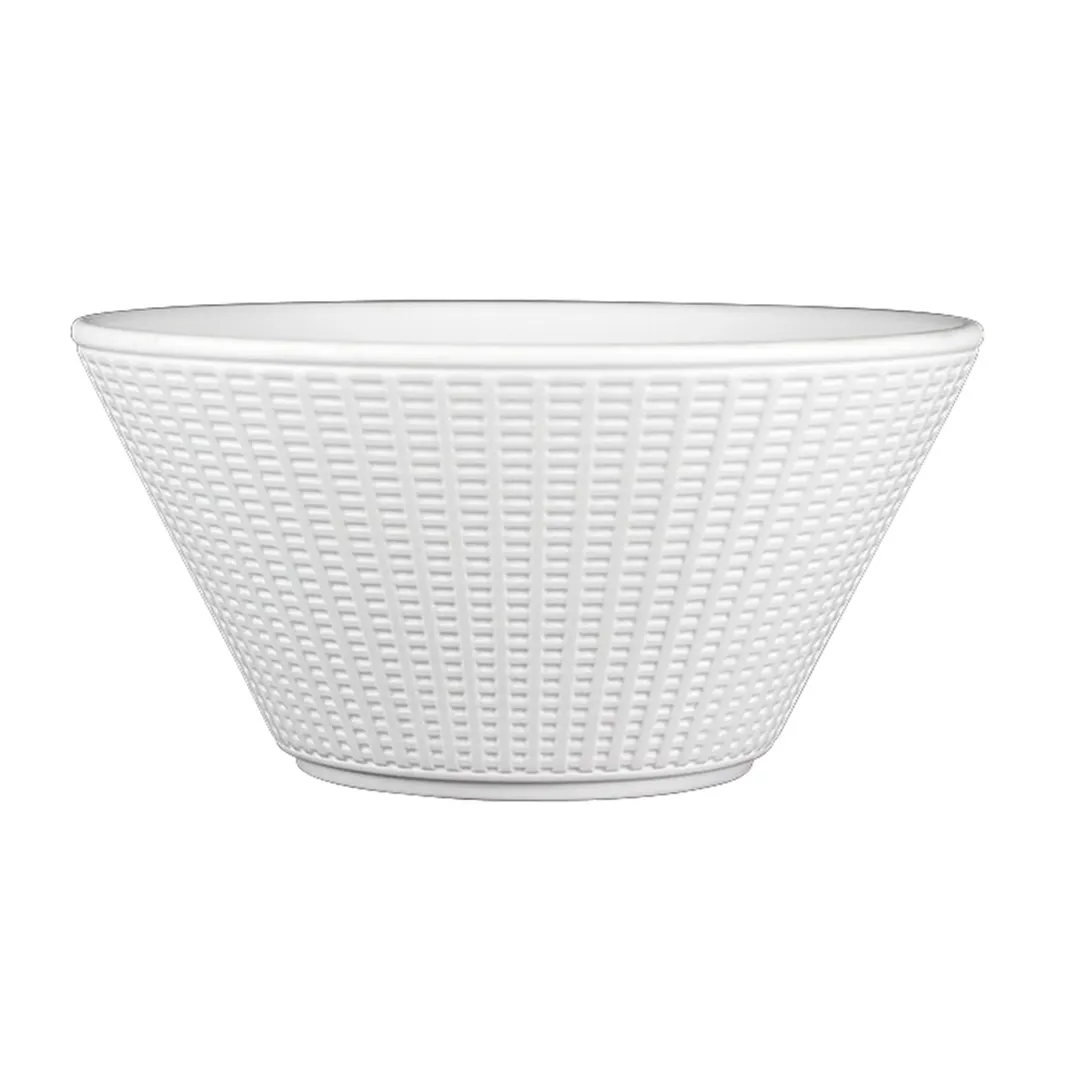 Steelite 9117C1211 - 27 Oz White Ceramic Round Bowl 6", General, Vitrified, Oven Safe 530°F - 1 Dozen