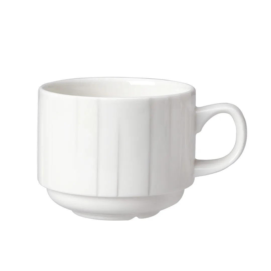 Steelite 9119C1250 Alina Alumina Vitrified Cup, 7.5 oz, 4.25" x 2.625", Banquetware - 1 Dozen