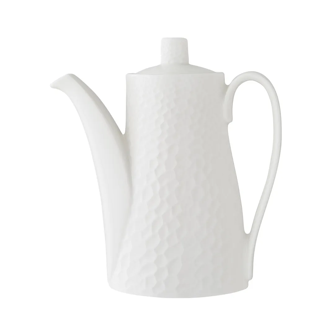 Steelite 9120C1307 - 21 oz Alumina Vitrified Ceramic Coffee Pot, 9" x 3" x 4", No Lid - 6/Case