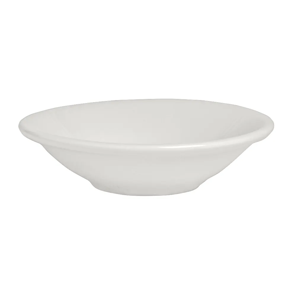Steelite A100P031 - 7.5 Oz Round Fruit Bowl, 5.75" x 1.5" China, Oven Safe 400°F, Anfora - 24/Case