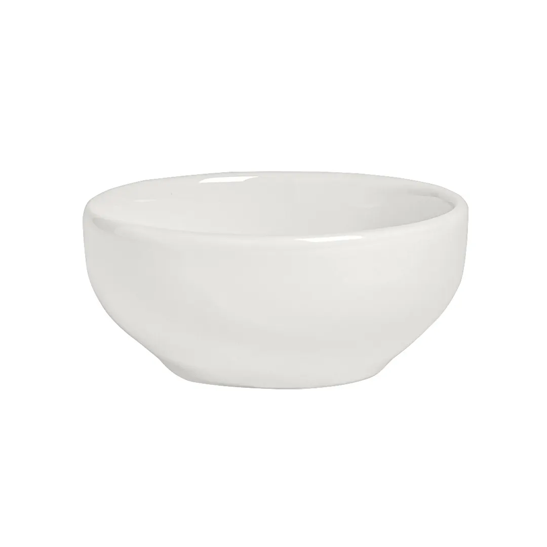 Steelite A100P032 - Oatmeal Round Nappy Bowl, 5" Diameter, 13.5 oz, China, Oven Safe 400°F - 24/Case