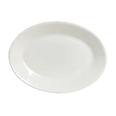 Steelite A100P139 - Oval Edge Platter 9" x 7", Vitrified China, Oven Safe 400°F 203°C - 24/Case