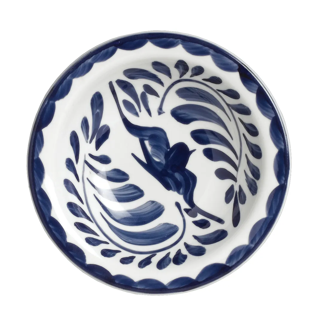 Steelite A120P029 - Blue China Fruit Bowl, 4.6" x 1.25" Round, 3.5 oz Capacity - 1 Dozen