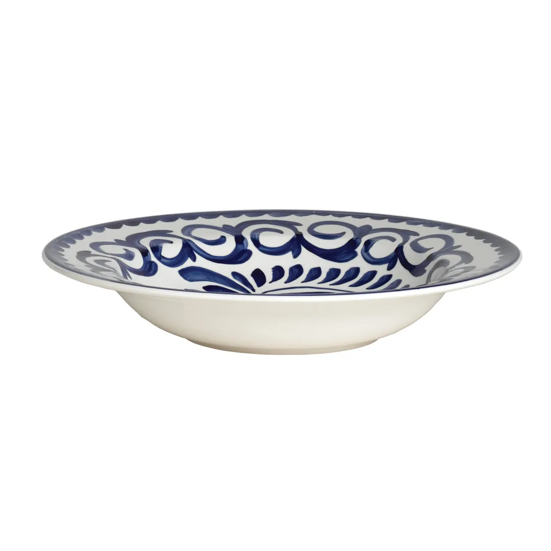 Steelite A120P050 - Blue Round 26 Oz Pasta Bowl, 11.75" Diameter, Vitrified China - 1 Dozen