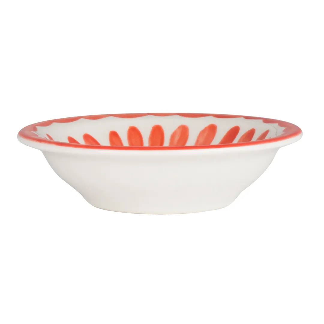 Steelite A121P029 - Puebla Fruit Dish, 4.625" Diameter, 3.5 Oz, Coral Vitrified China - 1 Dozen