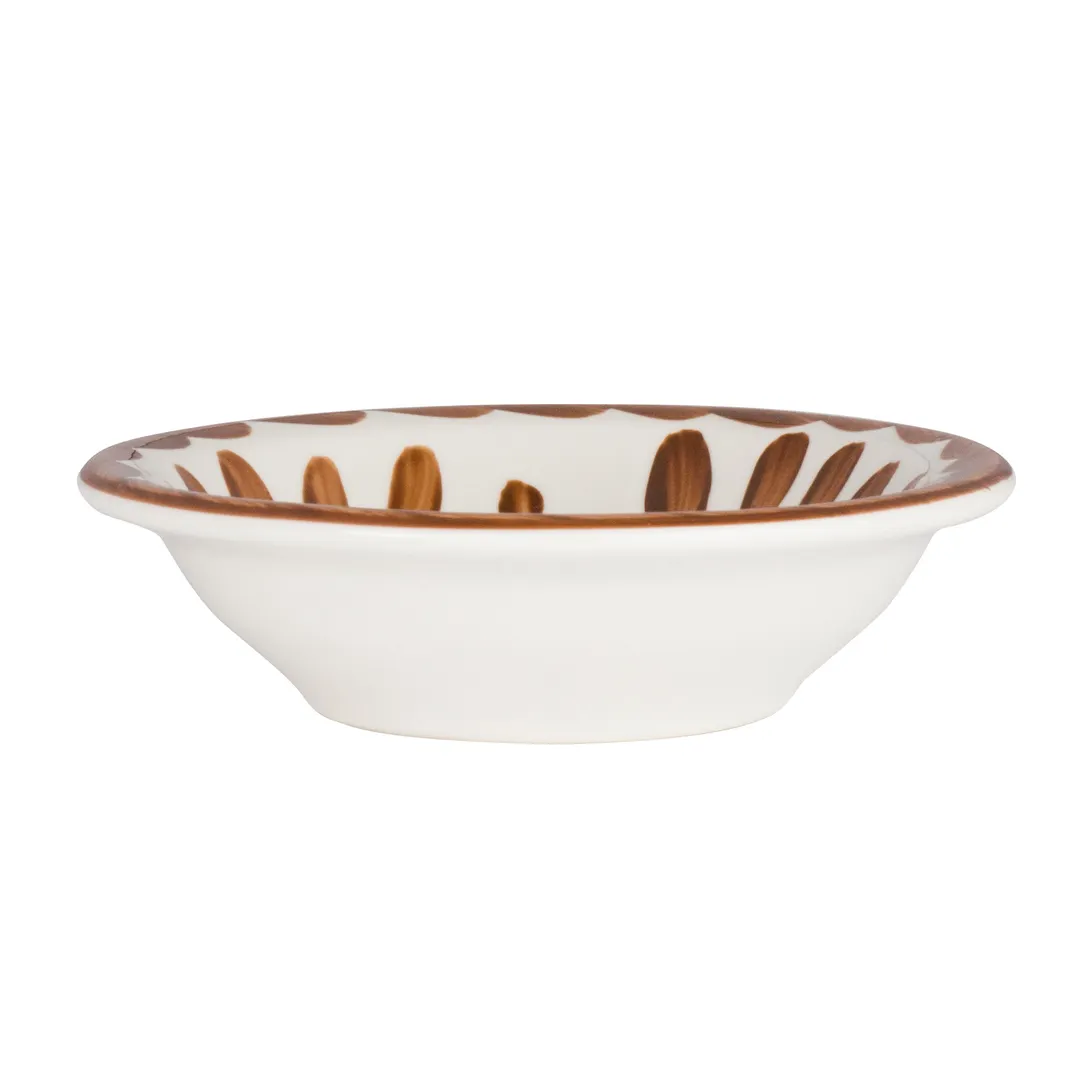 Steelite A122P029 – 4.625" x 1.25" Fruit Dish Bowl, 3.5 oz, Brown Vitrified China Anfora - 1 Dozen