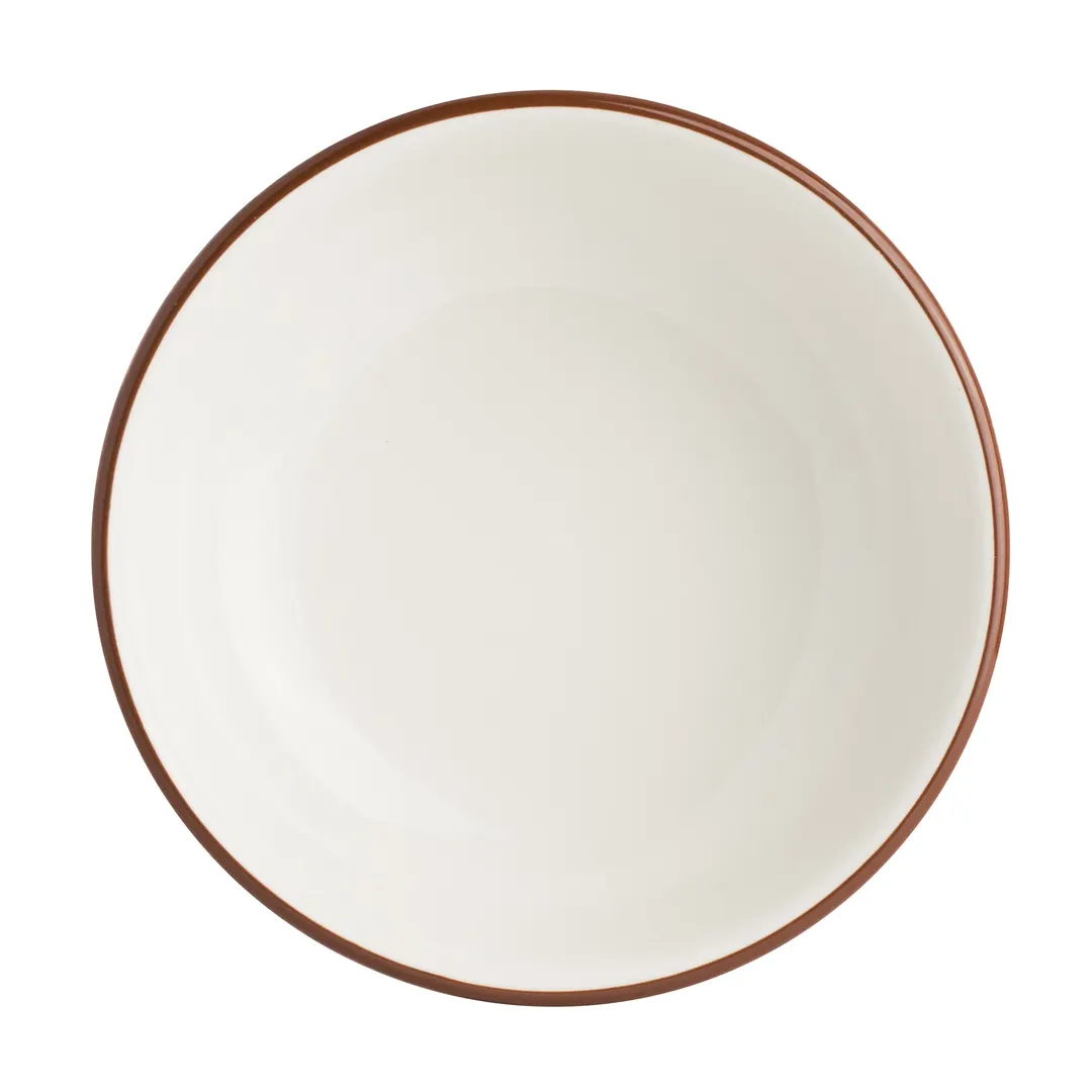 Steelite A122P033 – 12 Oz Nappy Round Bowl, 5.25" X 2.0" Brown Vitrified China, - 1 Dozen
