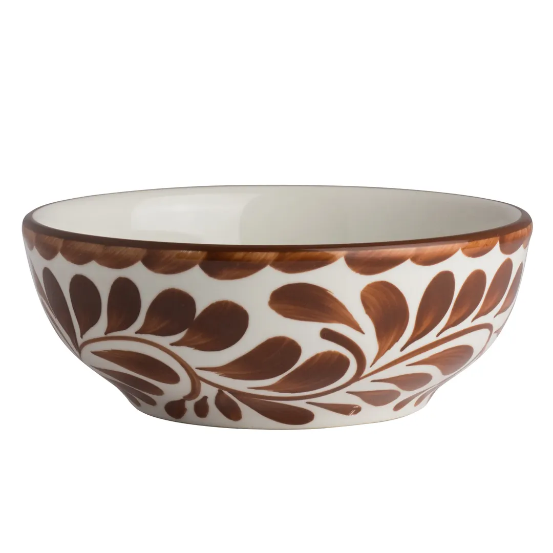Steelite A122P033 – 12 Oz Nappy Round Bowl, 5.25" X 2.0" Brown Vitrified China, - 1 Dozen