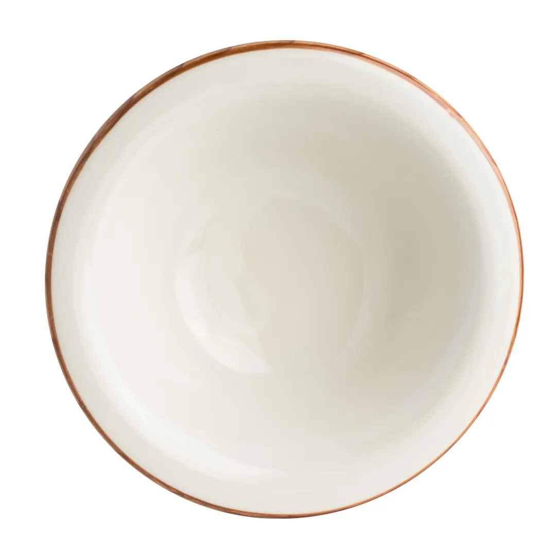 Steelite A122P175 Molcajete Salsa Bowl, 11 oz, 6.5" x 4.0" Brown Anfora Vitrified China - 6/Case