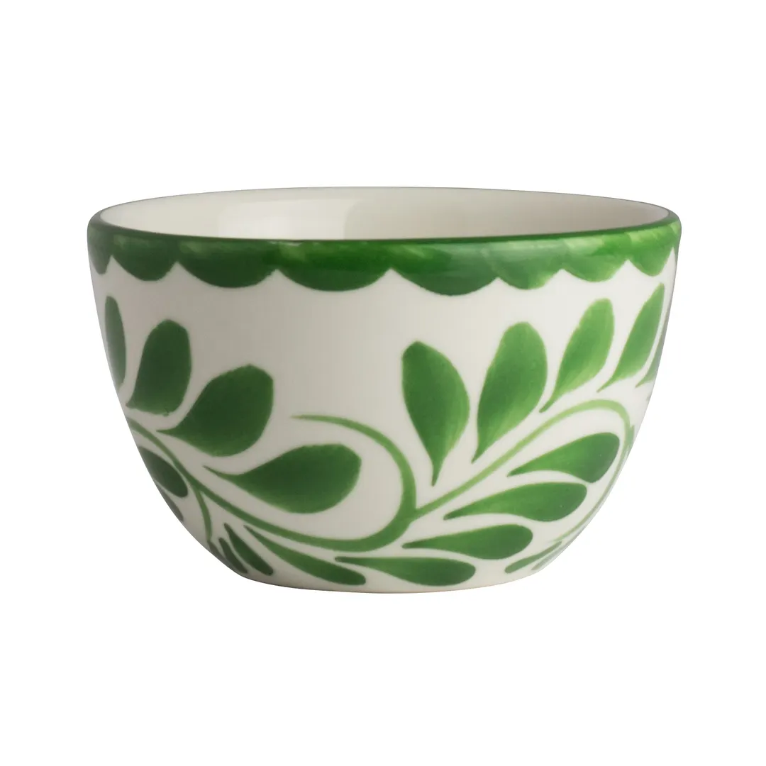 Steelite A124P079 - 9 oz Bouillon Cup, 4.0" x 2.5" Vitrified China, Puebla Palm Anfora, 1 Dozen