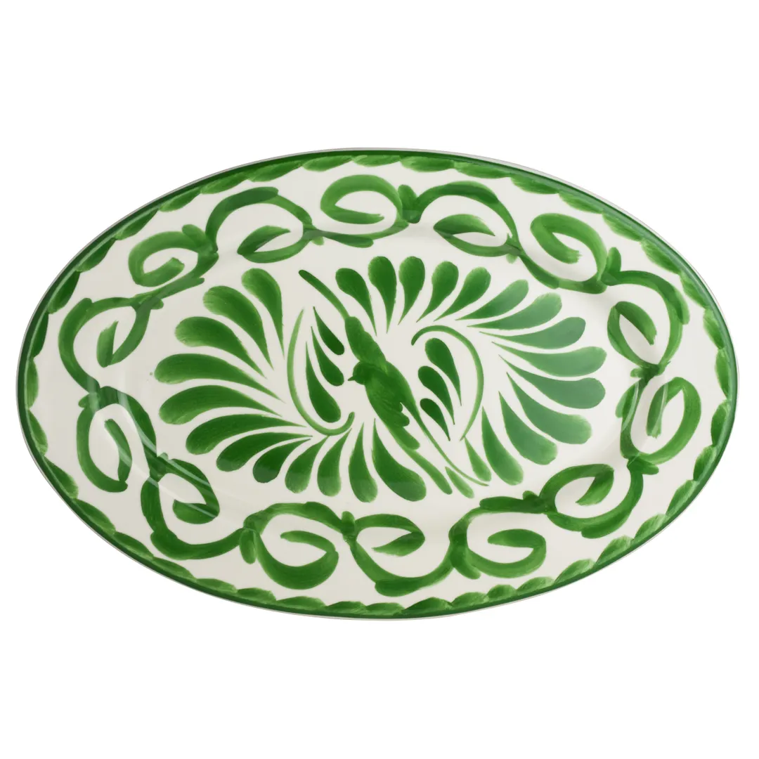 Steelite A124P145 - Oval Rolled Edge Platter, 13.75" x 9.125" Puebla Vitrified China, 1 Dozen
