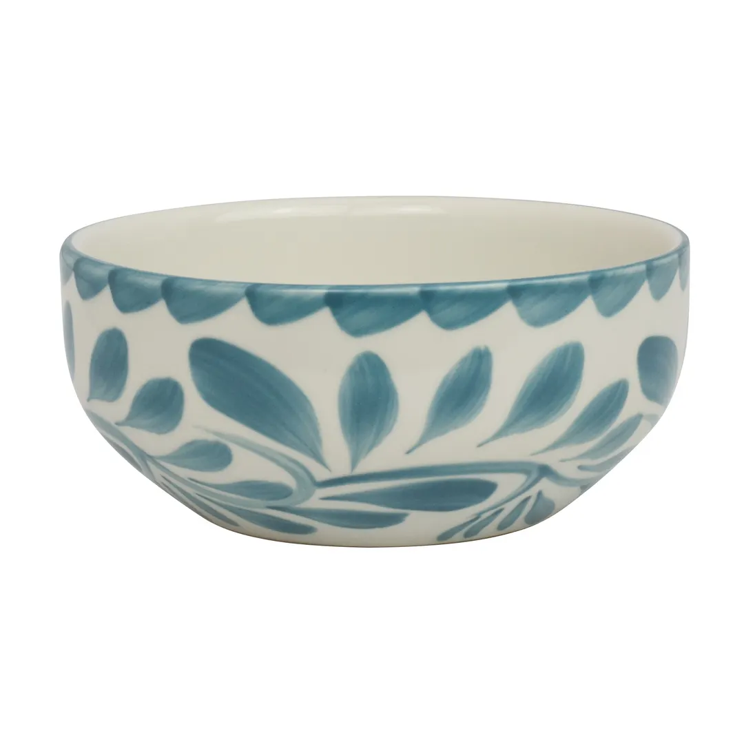 Steelite A125P032 - 13.5 oz Oatmeal Bowl, 5" Diameter, Round China, Puebla Lagoon Anfora - 1 Dozen