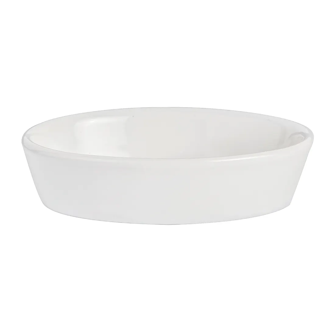 Steelite A400P157 - Oval Baker Dish, 8 oz (5-3/4" x 4" x 1-7/8"), China, Polar White - 1 Dozen