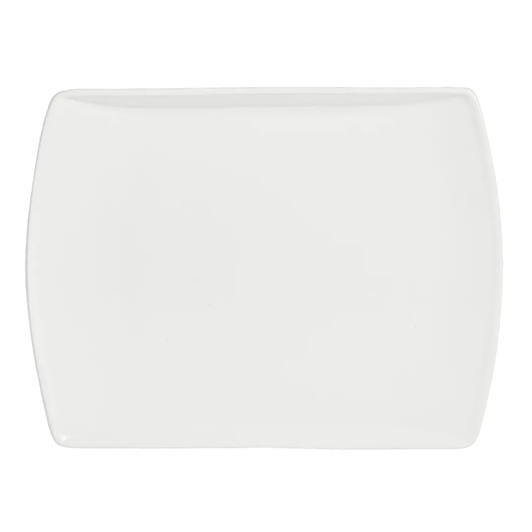 Steelite A900P027 - Rectangular Platter, 9-3/4" x 7" Vitrified China, Sedona White - 1 Dozen