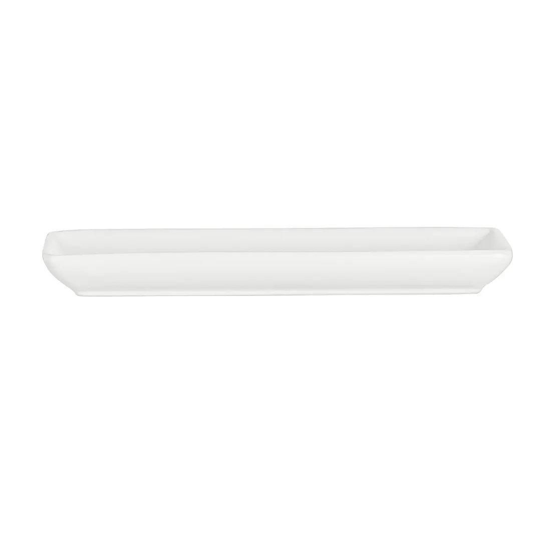 Steelite A900P058 - Rectangular 11-3/8" x 5" Vitrified China Platter, Matte White Finish - 1 Dozen