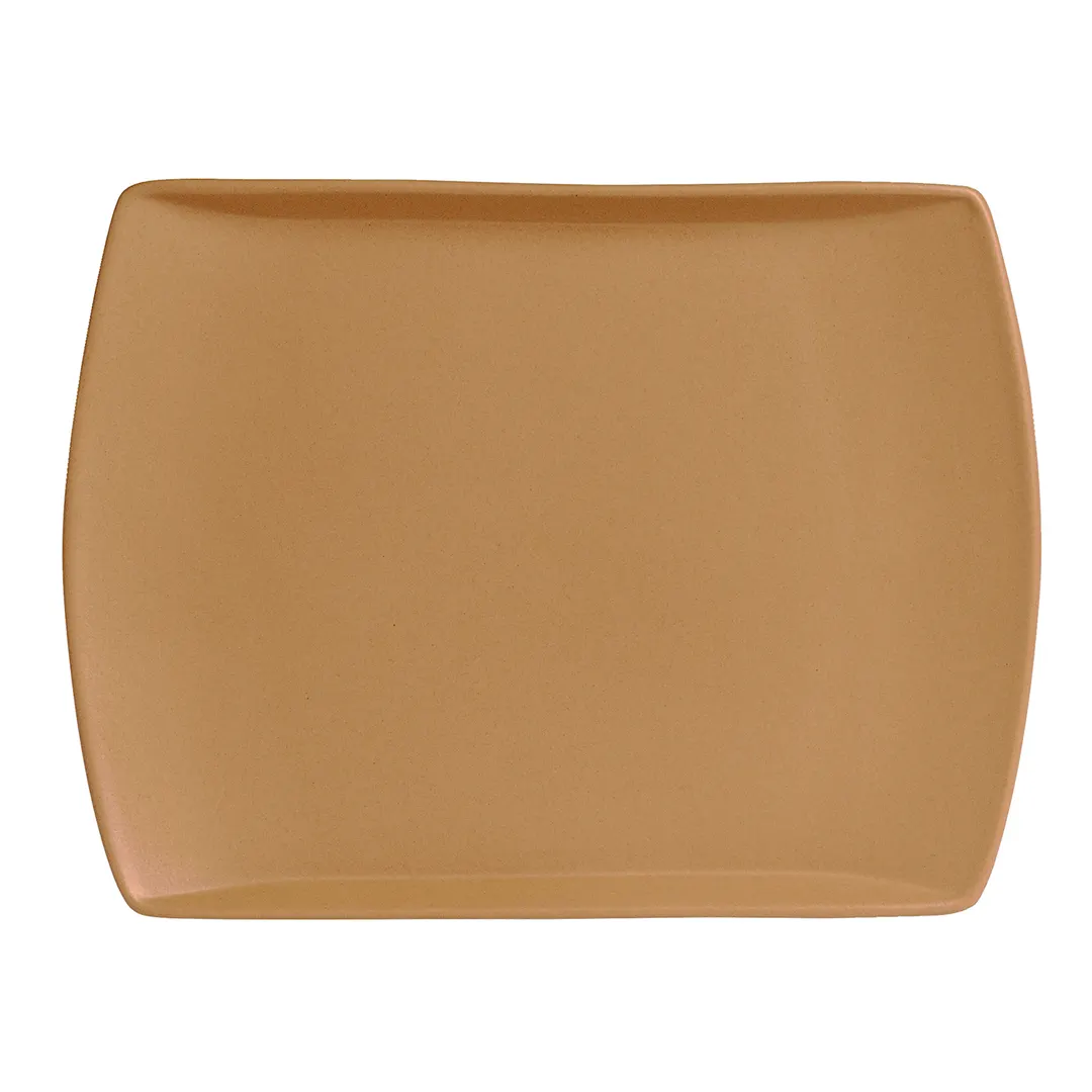 Steelite A902P026 - Sedona Toffee Rectangular Entrée Platter, 11" x 8-1/4", Vitrified China, 6/Case