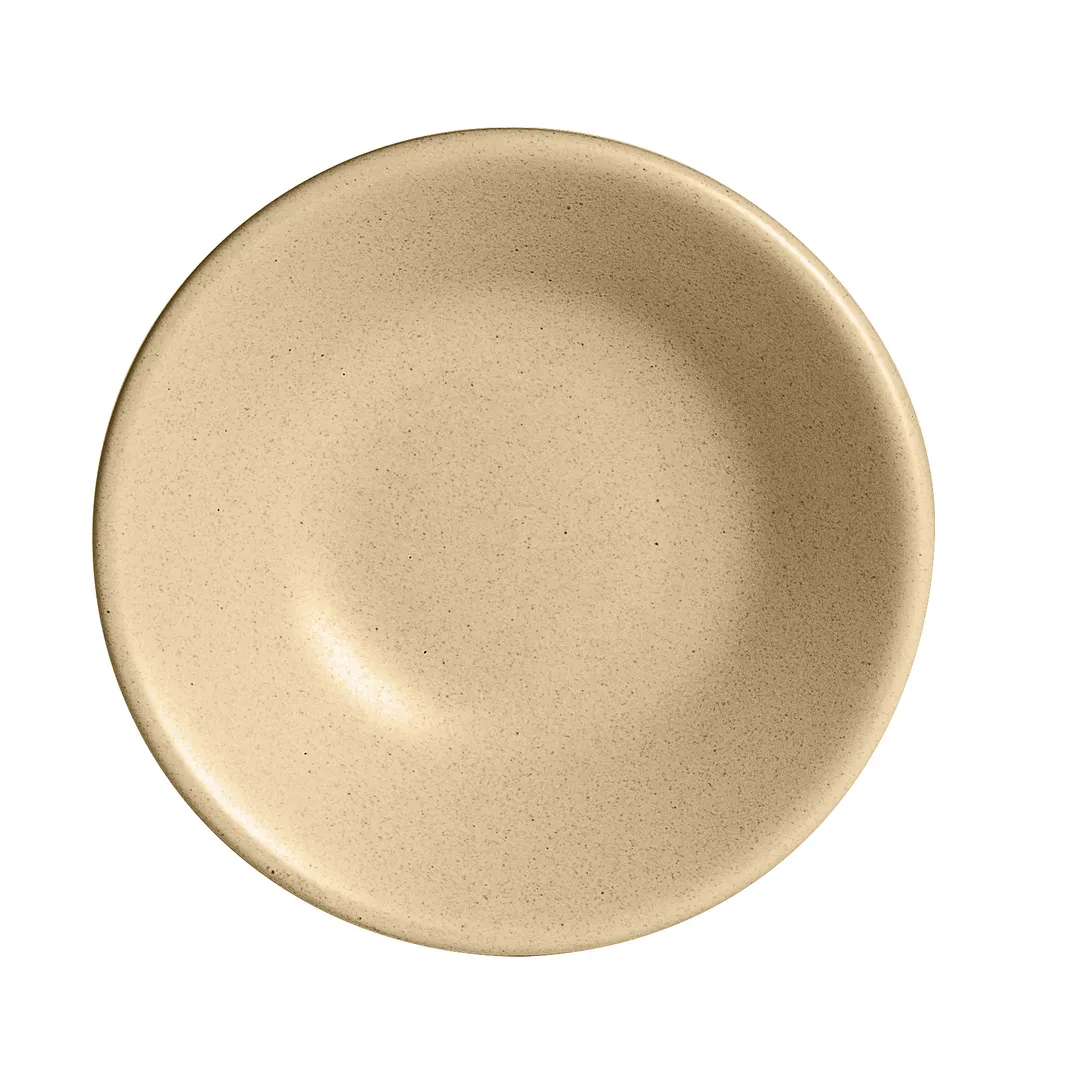 Steelite A921P031 Fruit Bowl, 7.5 oz (5-1/2" Diameter) Round Vitrified China, Chena Sand - 1 Dozen