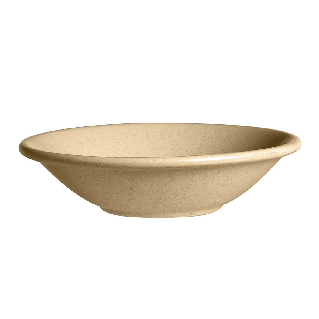 Steelite A921P031 Fruit Bowl, 7.5 oz (5-1/2" Diameter) Round Vitrified China, Chena Sand - 1 Dozen