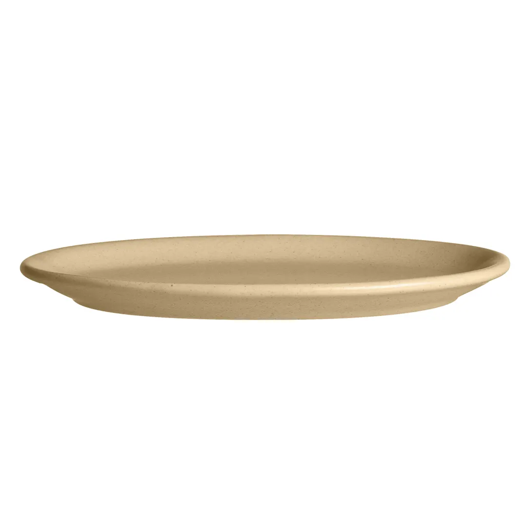 Steelite A921P129 - Oval China Platter 8" x 6", Fully Vitrified, Anfora Chena Sand Finish - 1 Dozen