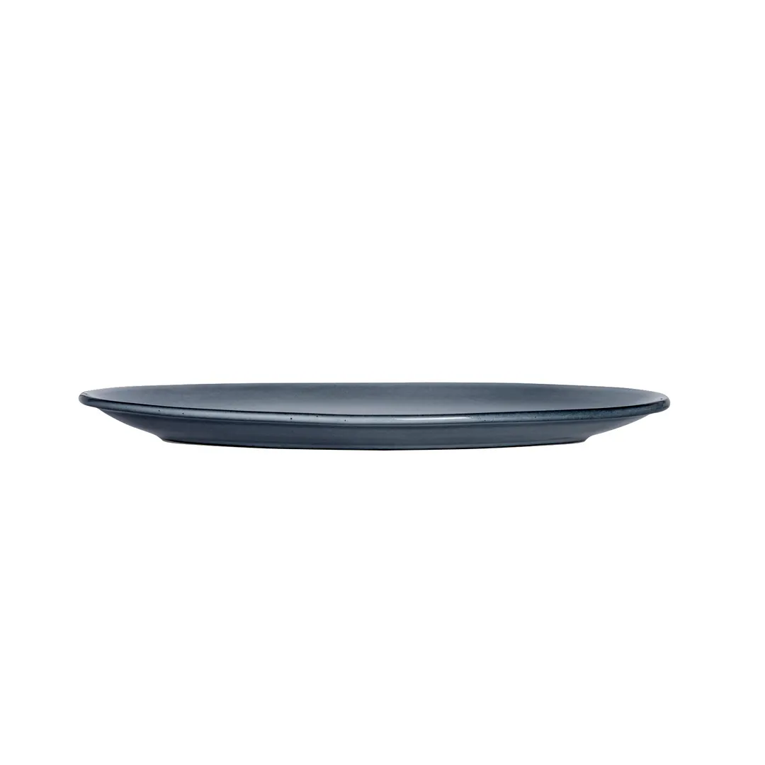 Steelite A940P129 - Oval China Platter 8" x 6", Blue/Gray Glaze with Shadow Rim - 1 Dozen