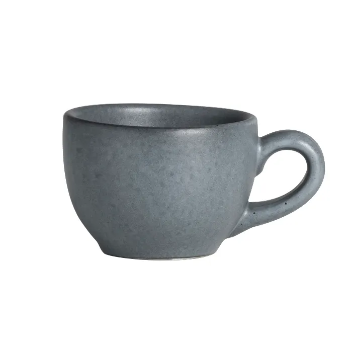 Steelite A941P077 - Espresso Cup, 2.75 Oz (3½\" x 1¾\"), Anfora Denali Matte Gray China, Handle - 1 Dozen
