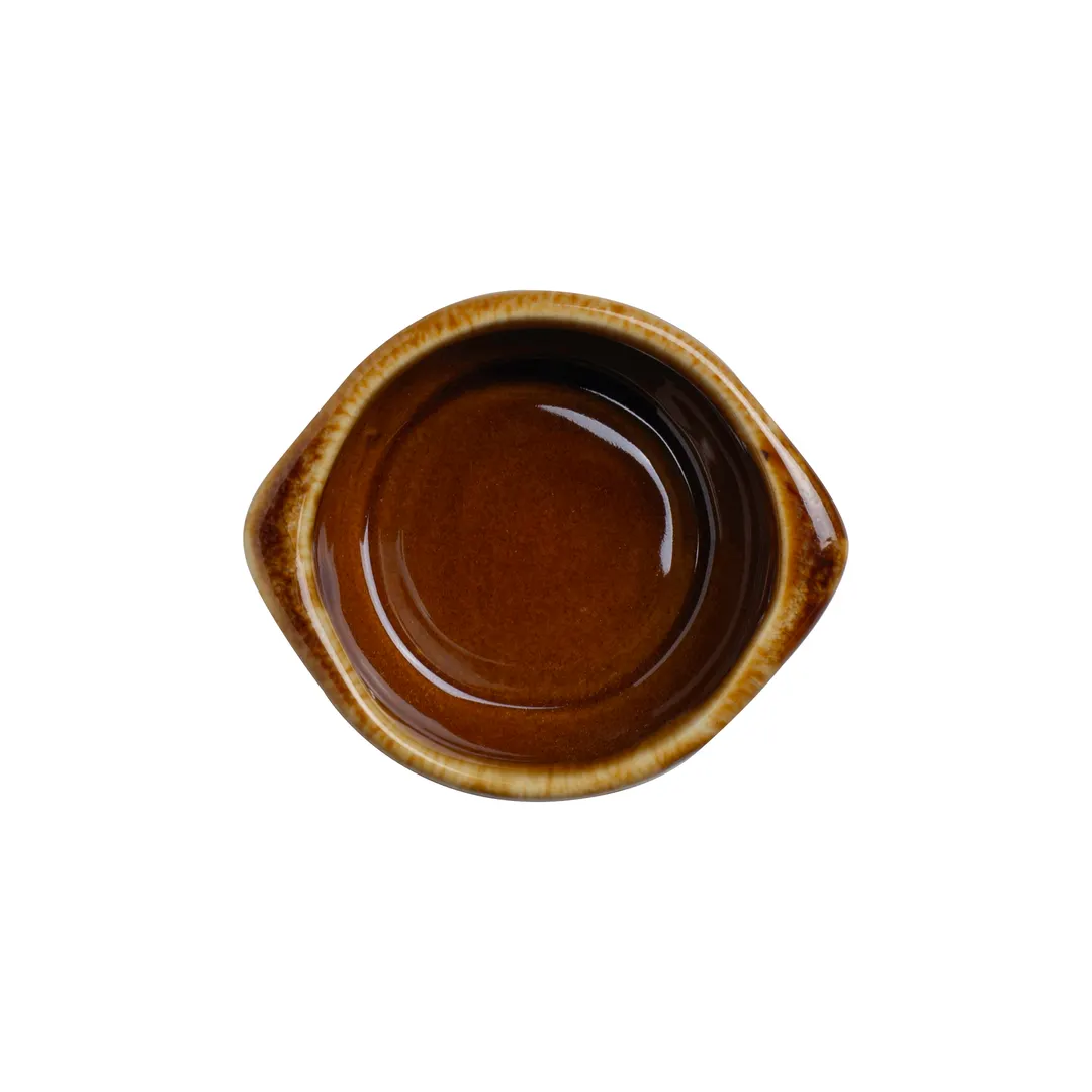 Steelite DCI12ALBD Onion Soup Bowl 7 Oz 4-1/2"x4"x2" Ceramic Oven/Microwave Safe Handle - 1 Dozen