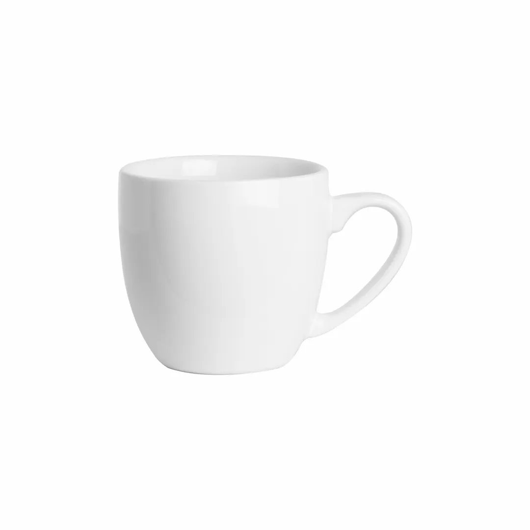 Steelite DCI142UW - Ultra White 10‑12 oz Cup, 3‑3/8" Dia x 3‑3/4" H, Ceramic, Oven/MW Safe - 1 Dozen