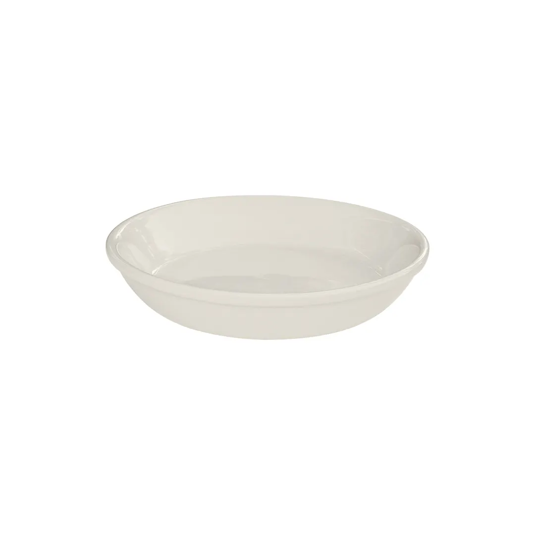 Steelite DCI453W - 14 oz Ceramic Baking Dish, 7-1/4" Dia x 1-3/4" H, Oven & Microwave Safe - 1 Dozen