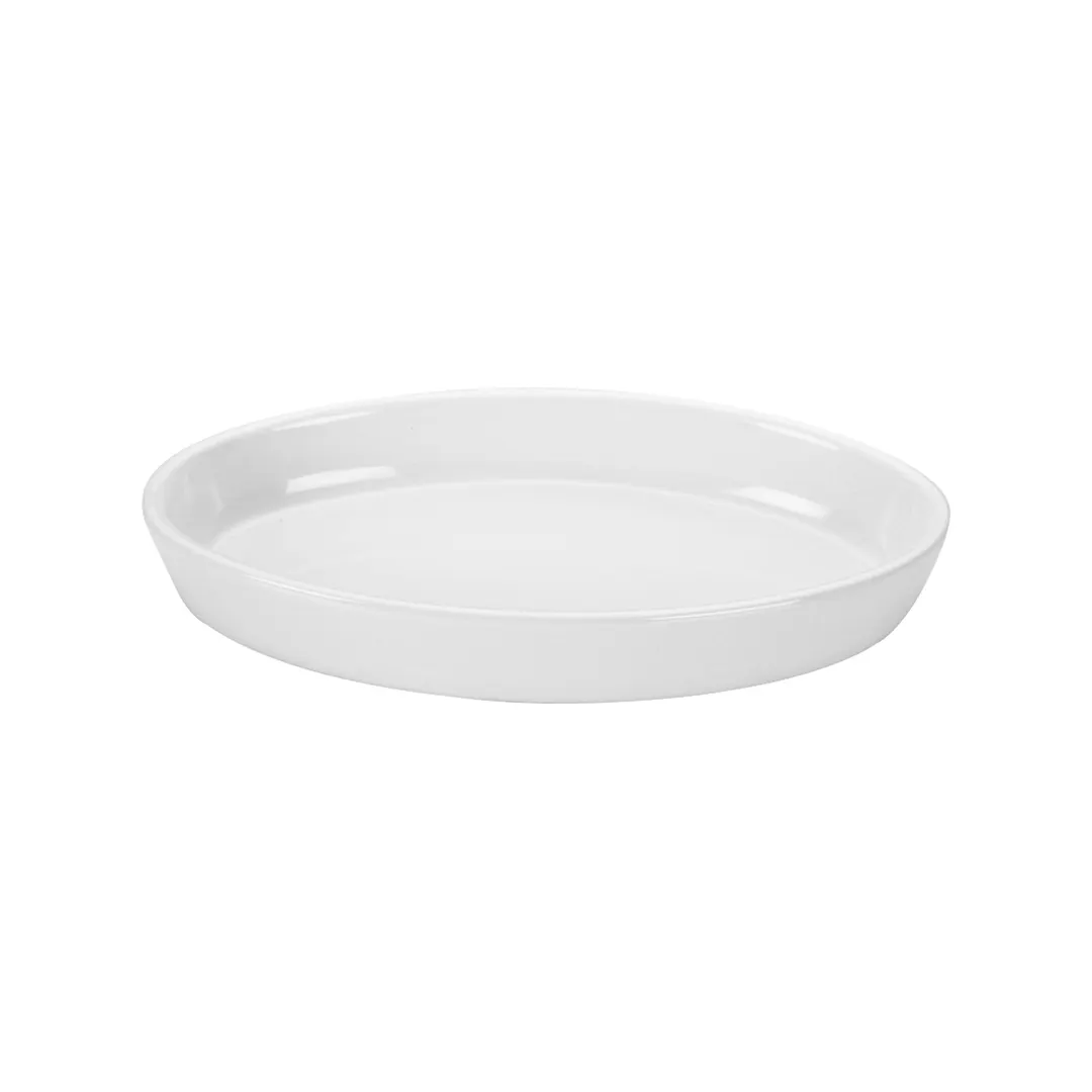 Steelite DCI544UW - White Oval Ceramic Dish, 32 oz (11-1/4×6-7/8×1-1/2"), Oven/MW Safe - 1 Dozen