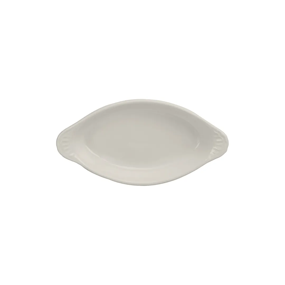 Steelite DCI626W - Welsh Rarebit Dish, 4 oz (6½" x 3⅝" x 1"), White Ceramic Microwave Safe - 1 Dozen